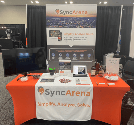 Sync Arena tradeshow table